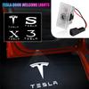 For Tesla Model 3 Model S X Model Y 2pcs Car Door LED Logo Projector Puddle Light Welcome Light Laser Projector Auto Accessories
