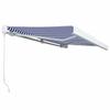 VidaXL Manual Cassette Awning 350x250 Cm Blue and White
