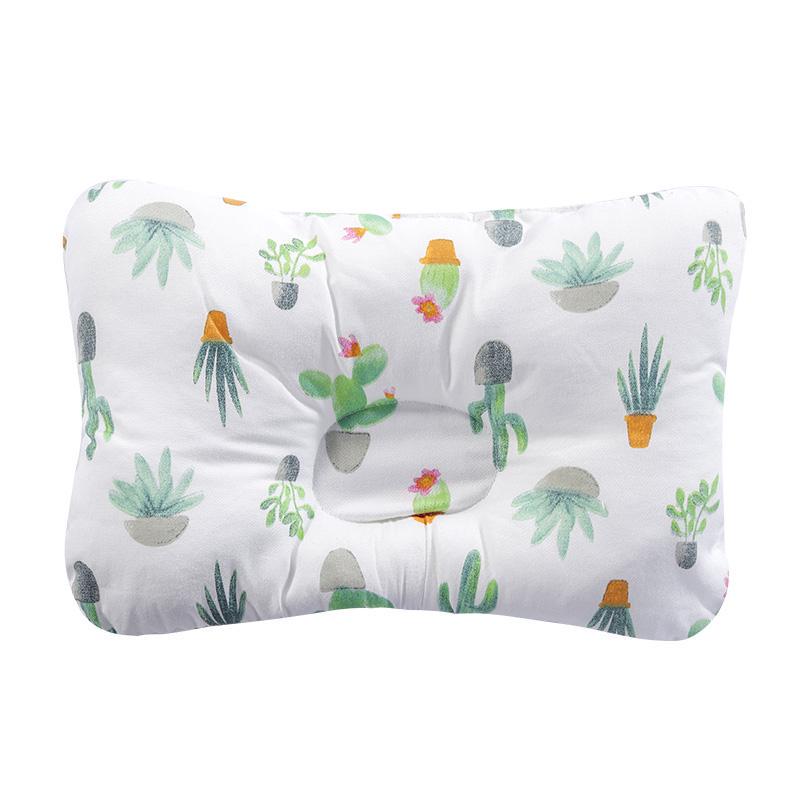 100% Cotton Baby Pillow Baby Pillow Baby Sleep Correction Pillow Fashion Cartoon Pillow Anti-headrest Breathable Four Seasons Pillow