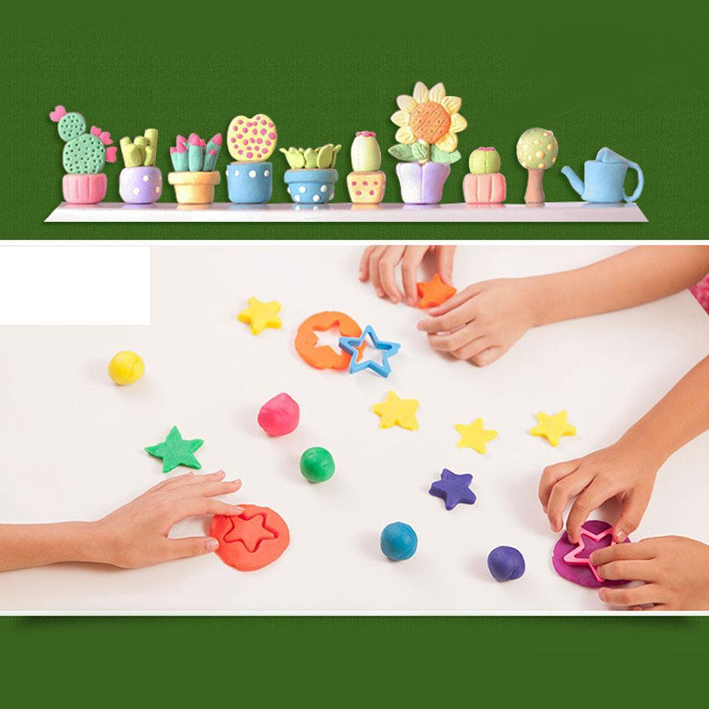 24 Colors Ultra-light Putty Soft Ploymer DIY Modeling Clay Colorful Play with 3 Tools Children
