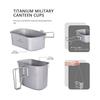 Boundless Voyage Titanium Military Canteen Titanium Canteen Rice Cooker Set Female Kit