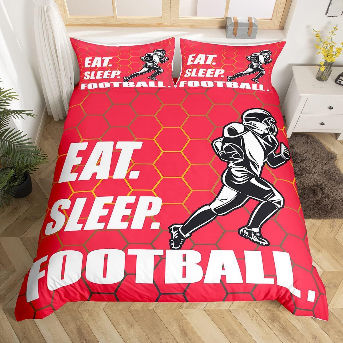 

Комплект постельного белья для хоккея на льду, спортивный комплект постельного белья, детский комплект из трех предметов для зимних видов спорта и игр EU single 135*200