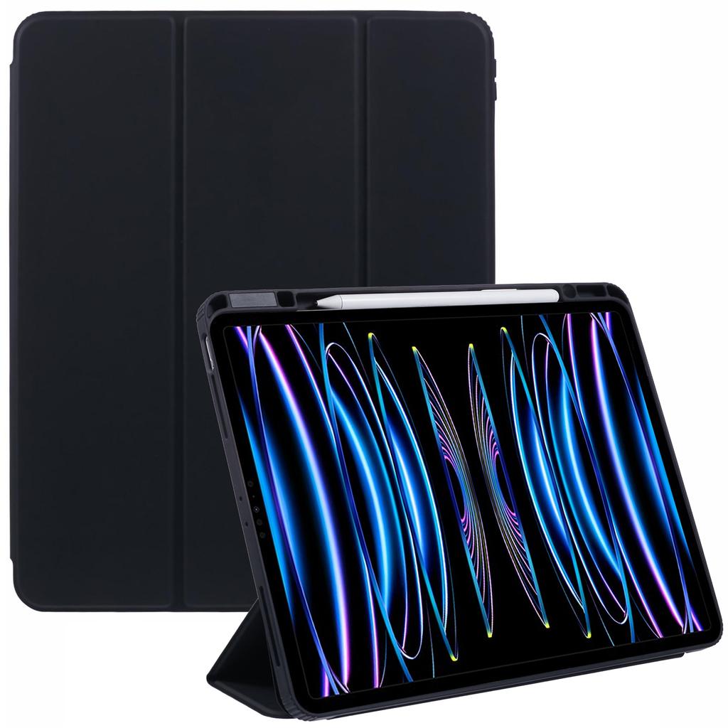 MUTURAL For iPad Air 13 (2025)/(2024)/Pro 12.9 (2022)/(2021)/(2020)/(2018) Leather Case Trifold Stand Cover with Pencil Holder