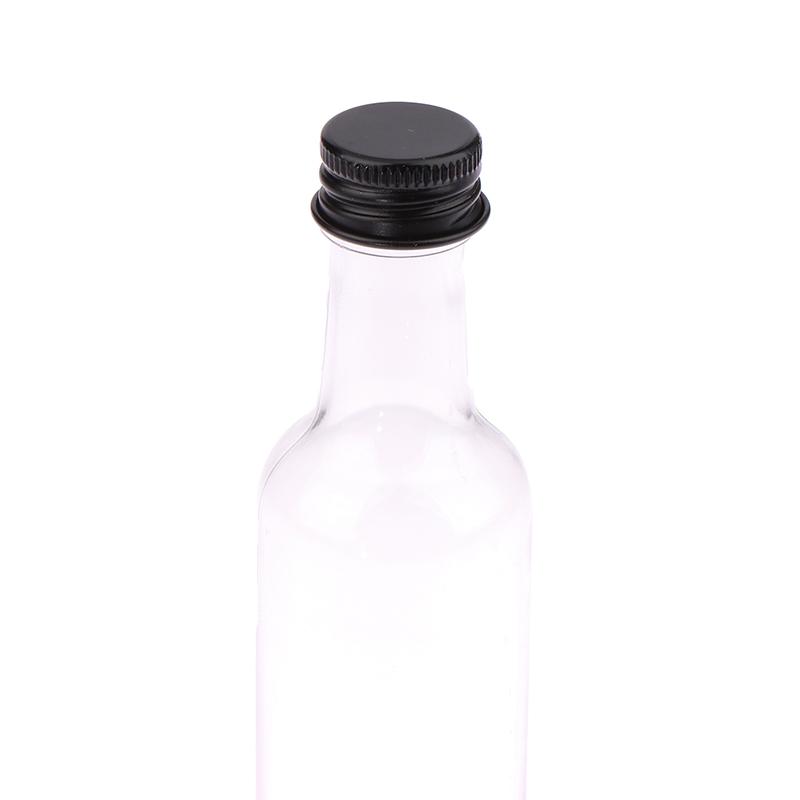 6 stk 50 ml Mini Klare PET Påfyllbare Vinflasker Små Flasker For Fest Bryllup Likørflasker Med Lekkasjesikkert Skrulokk
