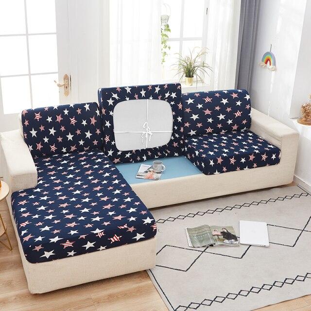 Geometric Print Sofa Cover Furniture Protector Elastic Stretch Sofa Slipcover For Corner Sofa Chair Seat Cover Compatible With Most Furniture Types