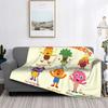 Noodle & Pals Micro Super Simple Blankets Flannel Spring/Autumn Daily Reminders Multi-function Lightweight Throw Blankets Couch