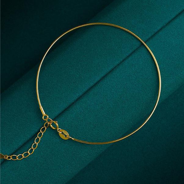 Women's Simple Ring Bangle Gold Bracelet Fight Round Fashion Bracelet Women's Bracelet Gold Bracelet Ring Bracelet Women's Accessories