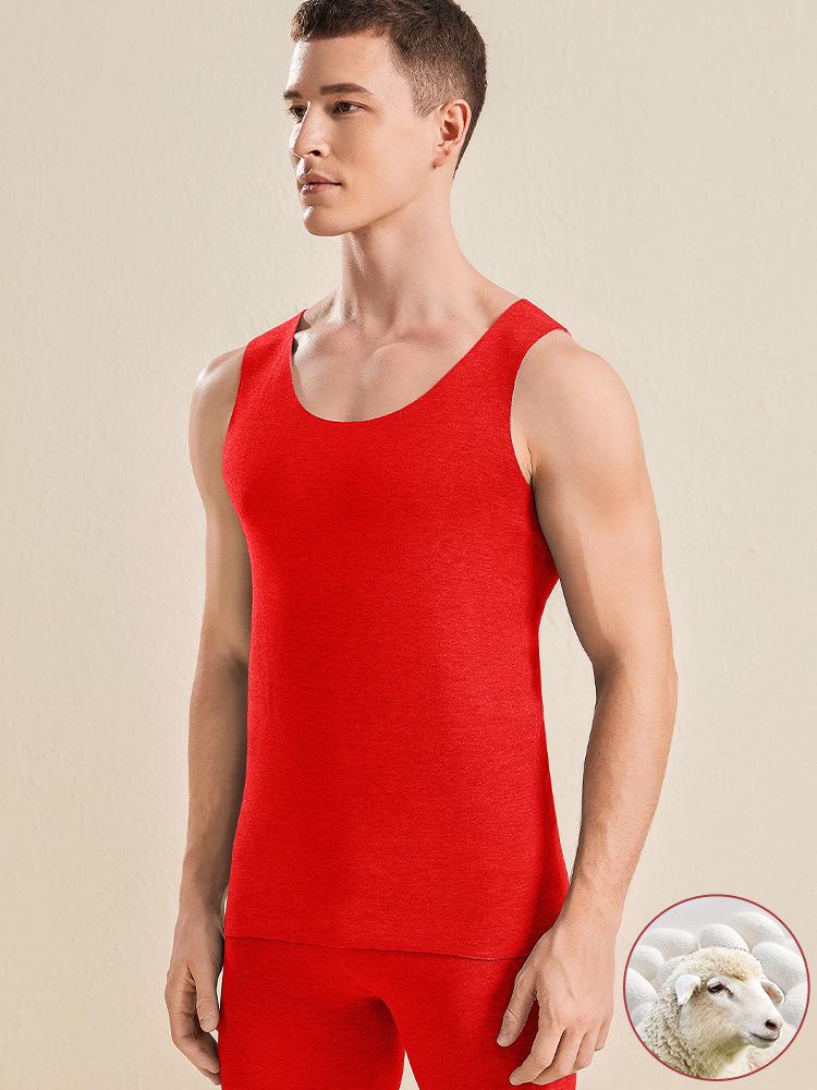 Silk Wool Warm Couple Vests - Men's & Women's Seamless Fleece-lined Base Layer for Autumn/Winter