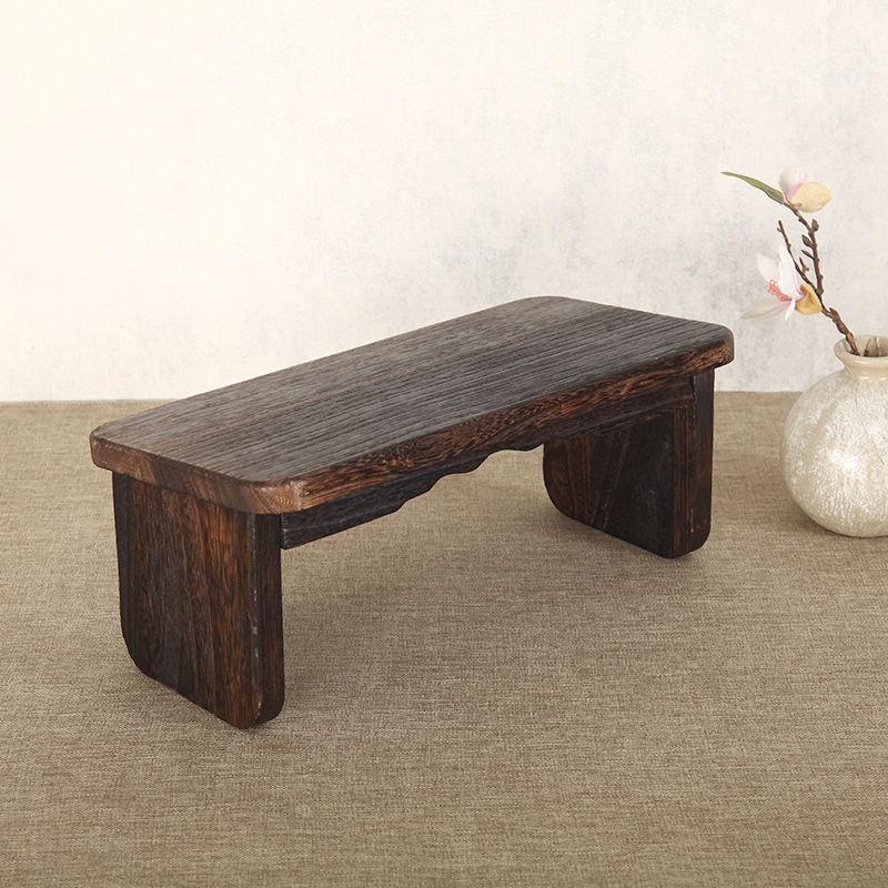 Solid Wood Zen Meditation Stool, Foldable Sitting Bench, Tea Room Kneeling Low Stool, Multi-Functional Home Meditation Chair