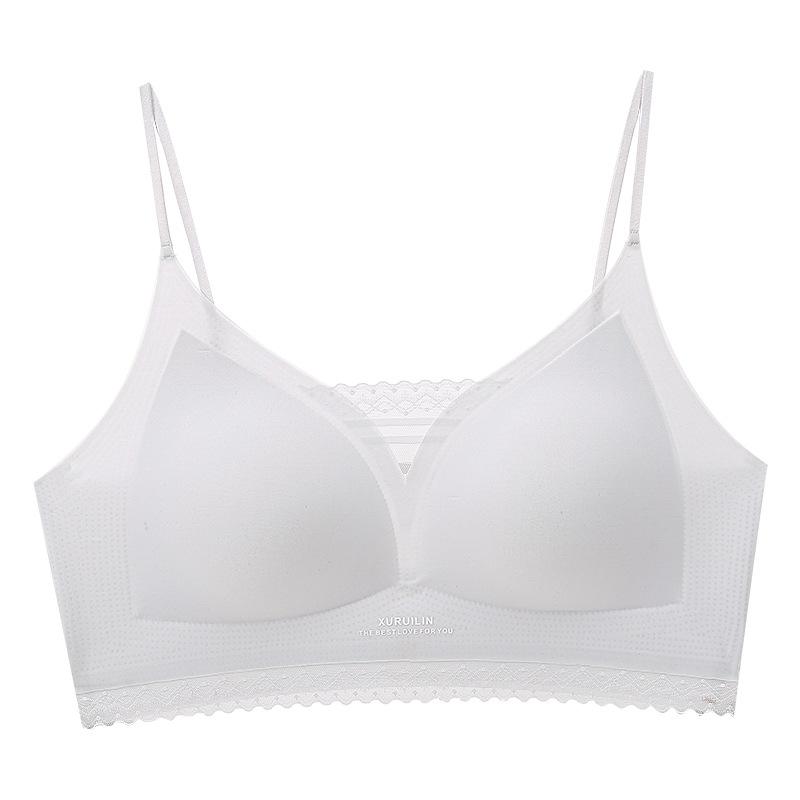 New Bra Upper Support Comfortable Breathable Fixed Cup Beautiful Back Thin Shoulder Strap Bra