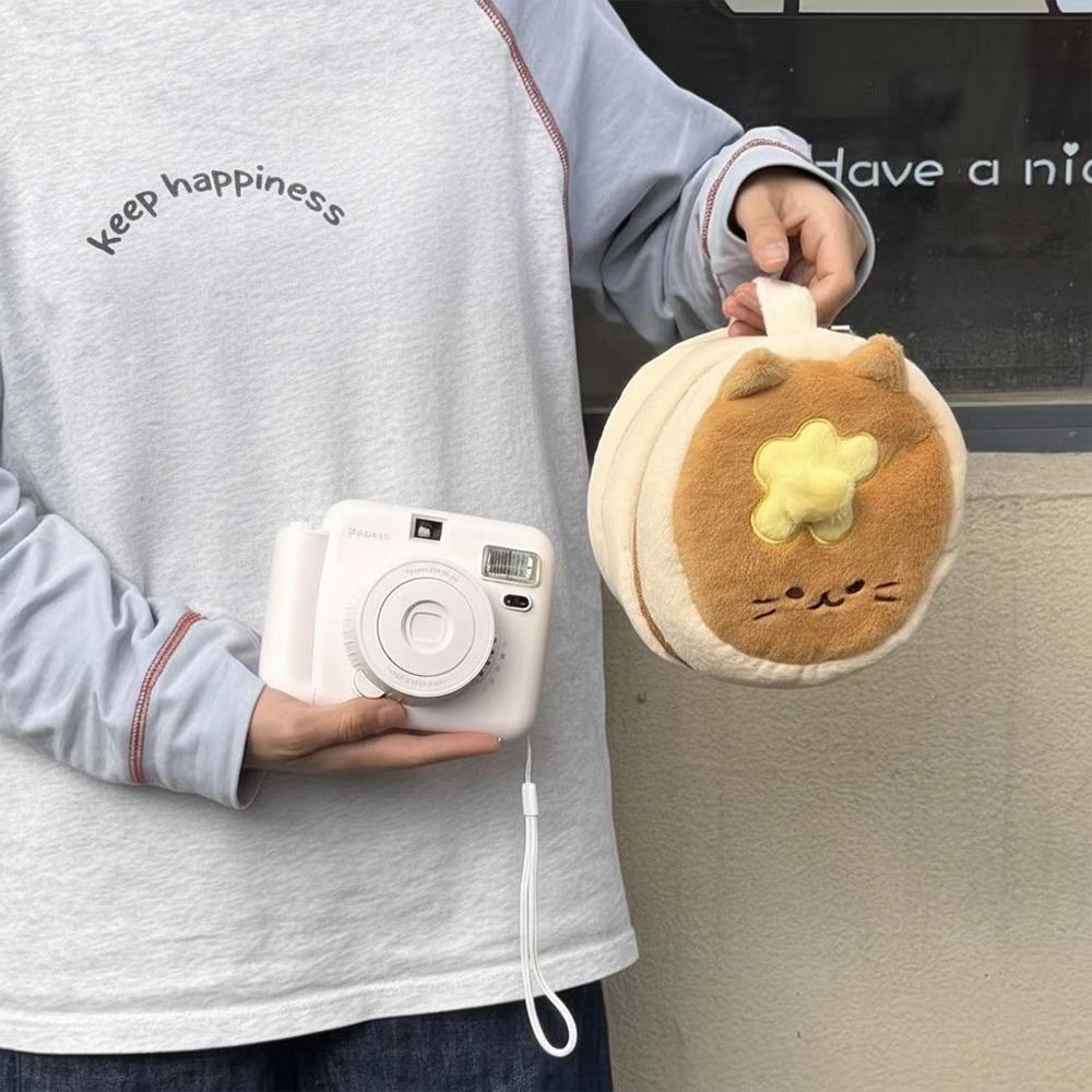 Cute Kitten Shape Makeup Bag Partition Storage Multi-functional Storage Bag Handheld Cosmetic Pouch Gift