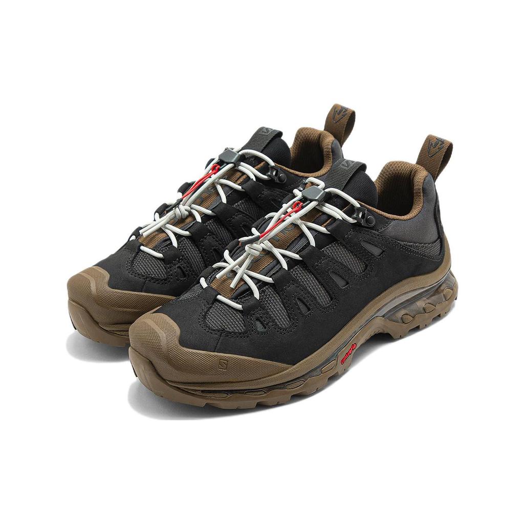 SALOMON Quest Synthetic Leather Versatile Shock Absorbing Non-Slip Durable Low-Top Outdoor Functional Shoes Unisex Shoes Black Brown 416874