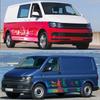 4Pcs/Lot Car Stickers Motorhome Camper Van For Volkswagen VW Transporter T4 T5 T6 Multivan Caravelle DIY Decals Accessories