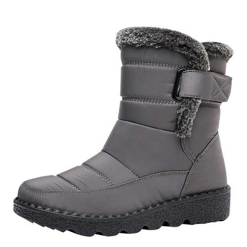 Women's Velcro Winter Cold -40 ° Thickened Padded Waterproof Comfortable Warm Lightweight Hiking Non-slip Thick Sole Cushioning Snow Boots