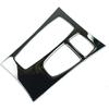 Black Center Console Gear Shift Panel Decoration Cover Trim Compatible with BMW X5 E70 X6 E71 2008-2014 LHD Stainless Steel Car Styling (Color :