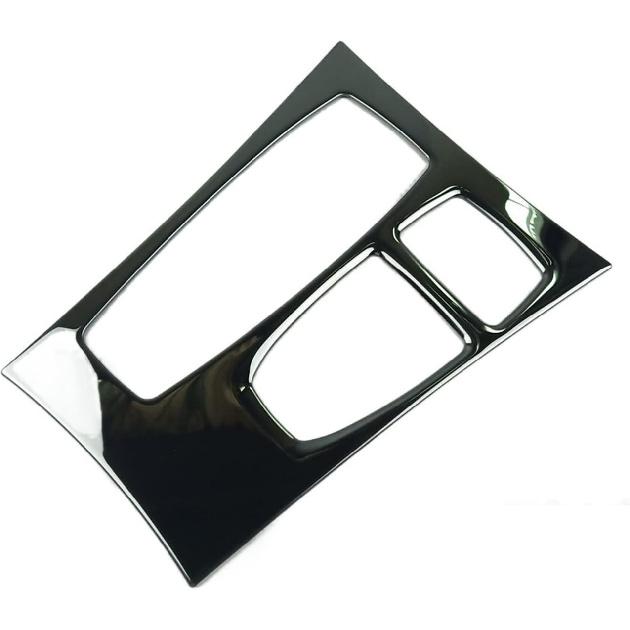 Black Center Console Gear Shift Panel Decoration Cover Trim Compatible with BMW X5 E70 X6 E71 2008-2014 LHD Stainless Steel Car Styling (Color :