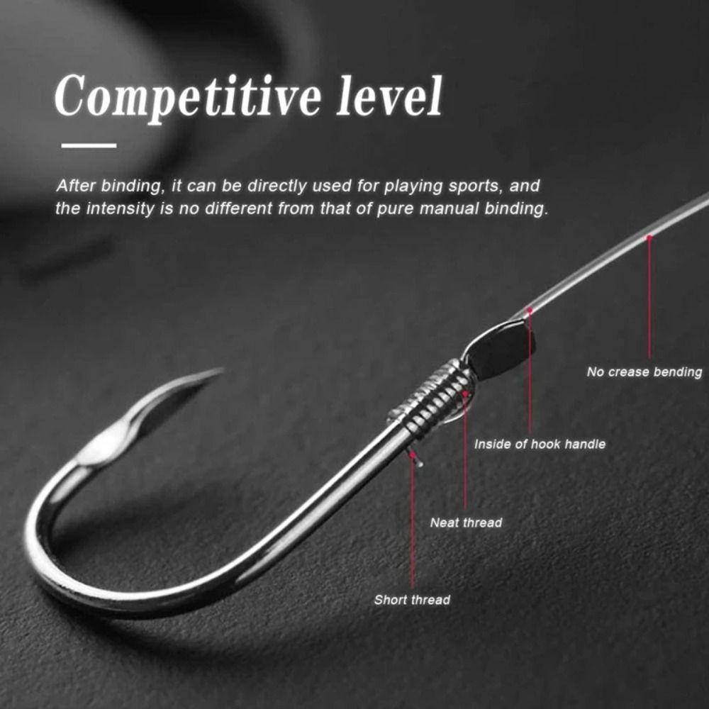 Collect Fishing Automatic Hook Tier Roll Tie Fast Fishing Hooks Tie Machine Portable Multi-functional Fast Tie Fishing Hooks