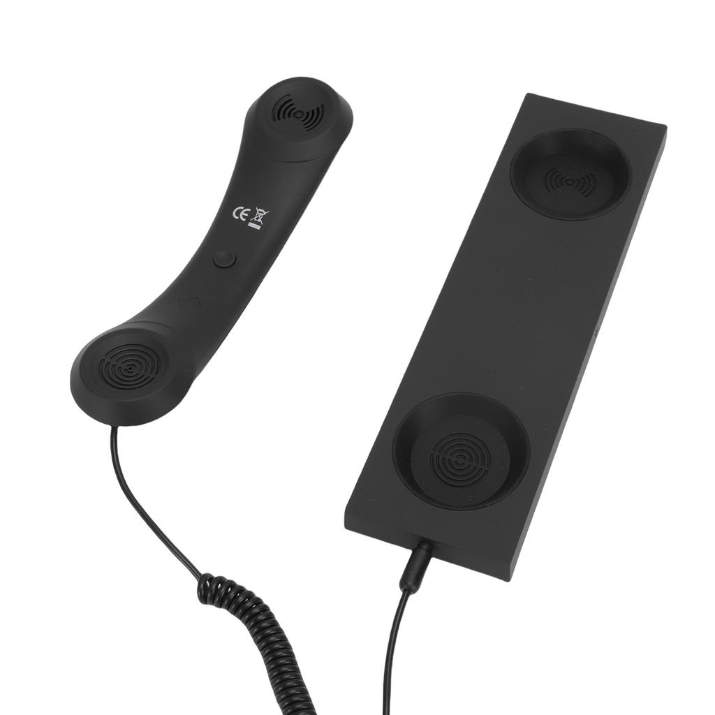 Retro Phone Handset Fit for 17 16 Retro Type C Wired Plug In Handheld Phone Handset with Microphone