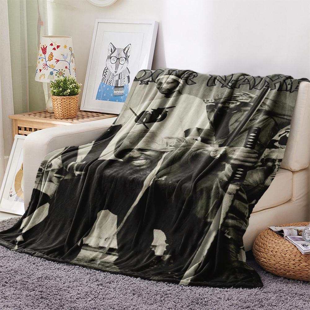 1PC Custom Name Wu Tang Clan Patterned Flannel Blanket Suitable For All Seasons for Home Decor Warmth and Comfort Gifts Holiday Present