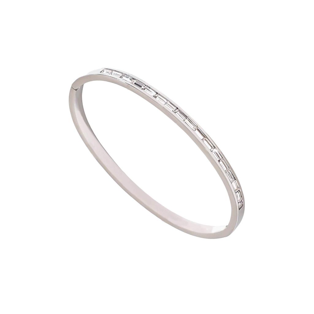 Stainless Steel Bangle Adjustable Wristband Lightweight Comfortable Bracelet Accessory For Casual Or Formal Wear