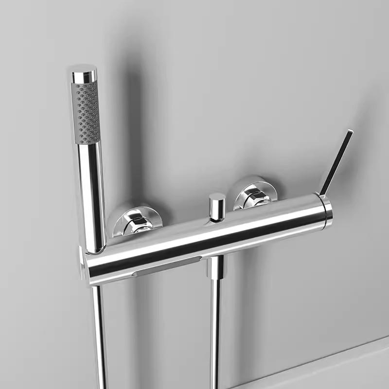 

Bathroom Shower Faucet Set Wall Mounted Waterfall Style Brass Bathtub Faucet Set Brush Gold /Chrome Finished Modern Styel New