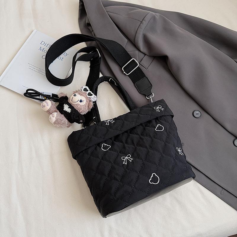 Winter New Commuter Large-capacity Tote Bag, Student Class Shoulder Bag, Messenger Bag, Handbag