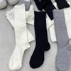 Ladies Spring and Autumn Assorted Vertical Stripe Solid Color Pressure Tube Calf Socks