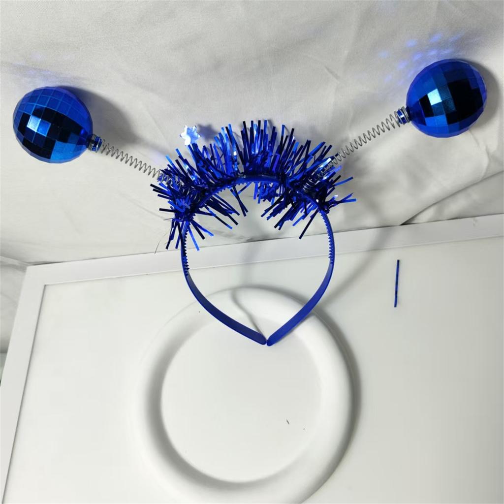 Star Headband Disco Photo Props Fun Headband Party Blingbling Karaoke Party Hair Hoop Tinsel for Christmas Stage