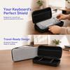 Hard Shell EVA Keyboard Storage Bag Waterproof Shockproof Mechanical Keyboard Box Zipper Closure Protective