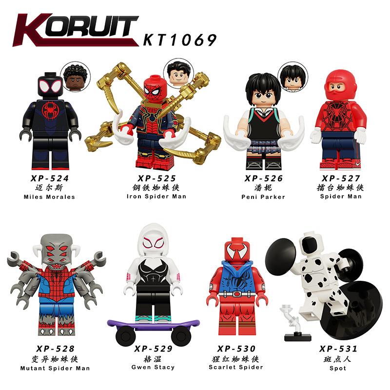 KT1069 Movie Superhero Series Spider-Man Figure Mini Building Blocks Toy Bagged Set