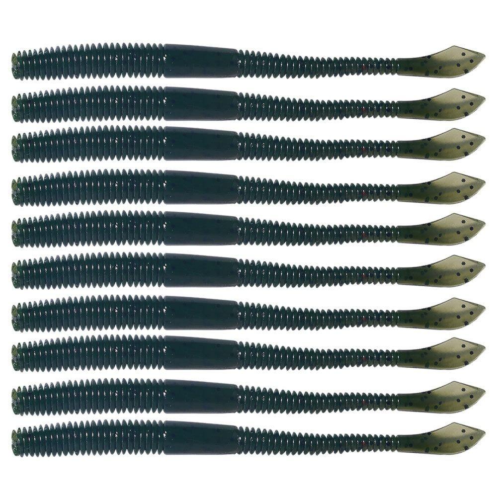 40PCS Soft Simulation Fishing Lure 10cm Fishing Bait Earthworm Bait  Freshwater Fishing