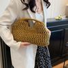 Grass Woven Handbag Large Capacity Weave Tote Bag Trendy Straw Bag  Women