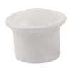 28 Mm X Diameter Plastic Textile Curtain Rod Rod End Cap White 2 Parts