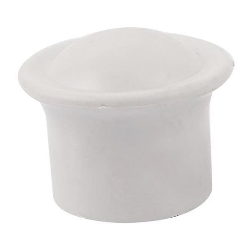 28 Mm X Diameter Plastic Textile Curtain Rod Rod End Cap White 2 Parts
