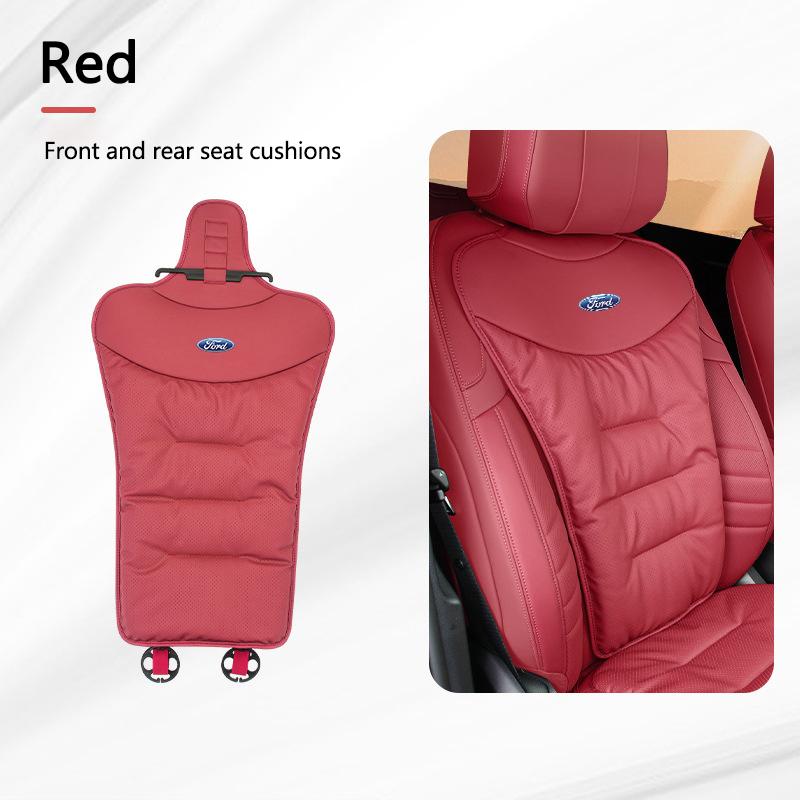 AKO1 Car Breathable Seat Plush Cushion Velvet Warm Pad Rear Seat Cover For Ford Escape Focus Fusion Fiesta Mondeo Mk2 3 Auto Decal