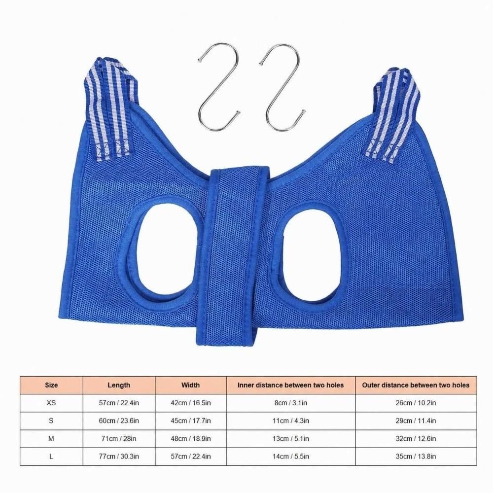Breathable Mesh Pet Nail Trimming Sling Adjustable Strap Cat Dog Grooming Helper  Pet Bath Care