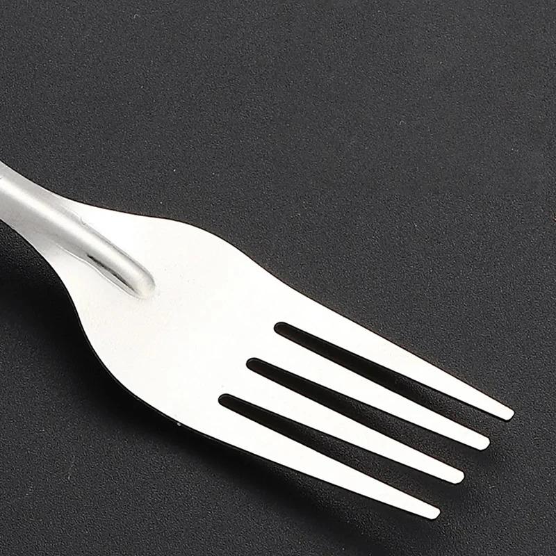 1-5PCS 2-in-1 Stainless Steel Fruit Cutter Watermelon Fork Slicer Portable Kitchen Tool for Home Party Camping