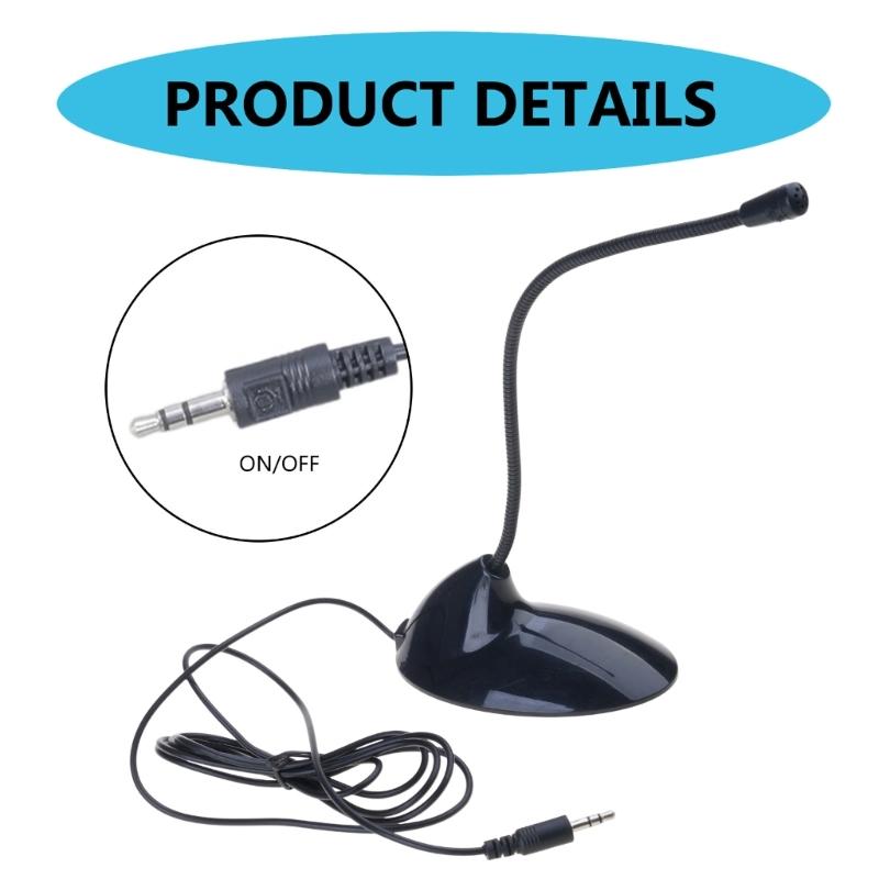 with On/Off Button Computer Microphone for Streaming, Podcasting,Gaming Mic Solid Construction Computer Gaming Mic