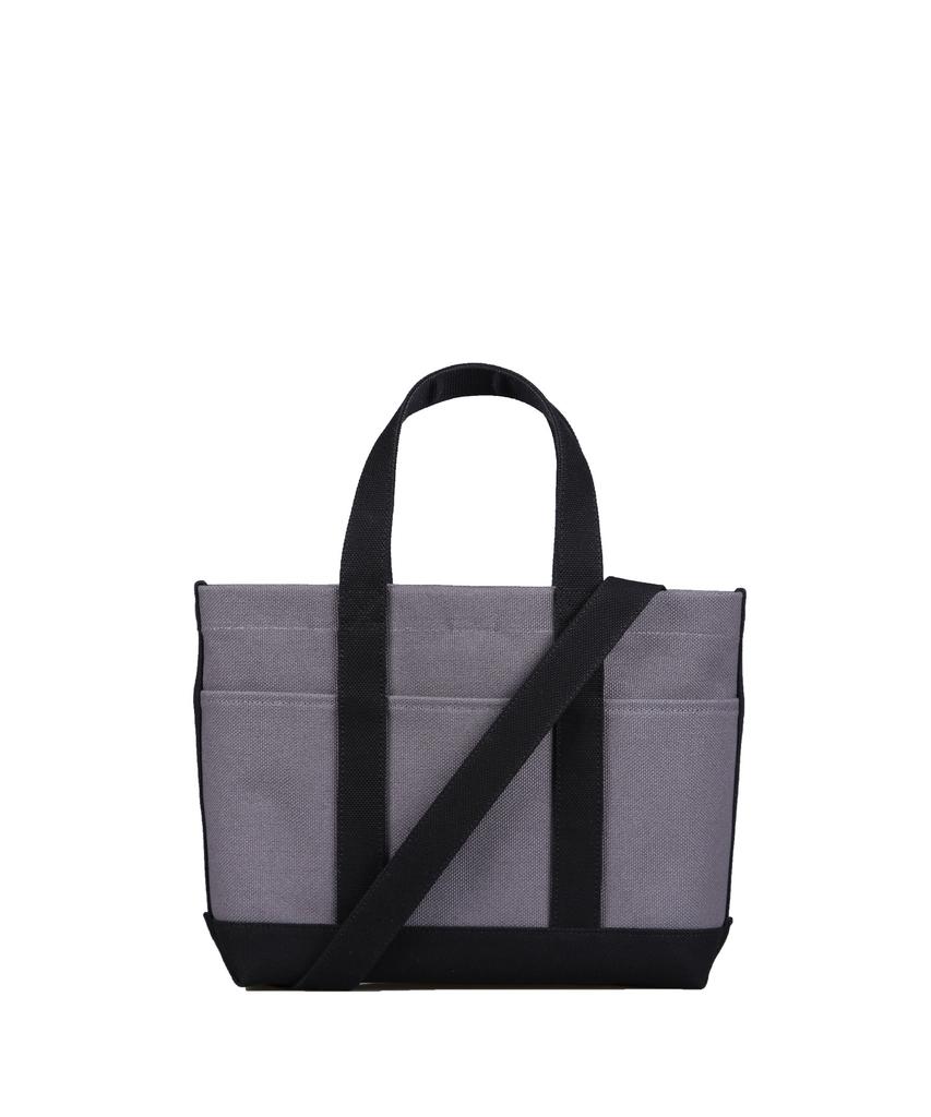 Thefreccia Primo Petit Canvas Tote Bag Gray Black