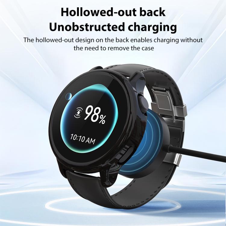 Tempered‑Film‑Integrated Electroplated Soft‑TPU Full‑Edge Shock‑Resistant Watch Protective Shell For Garmin Vivoactive 6 Smart Watch