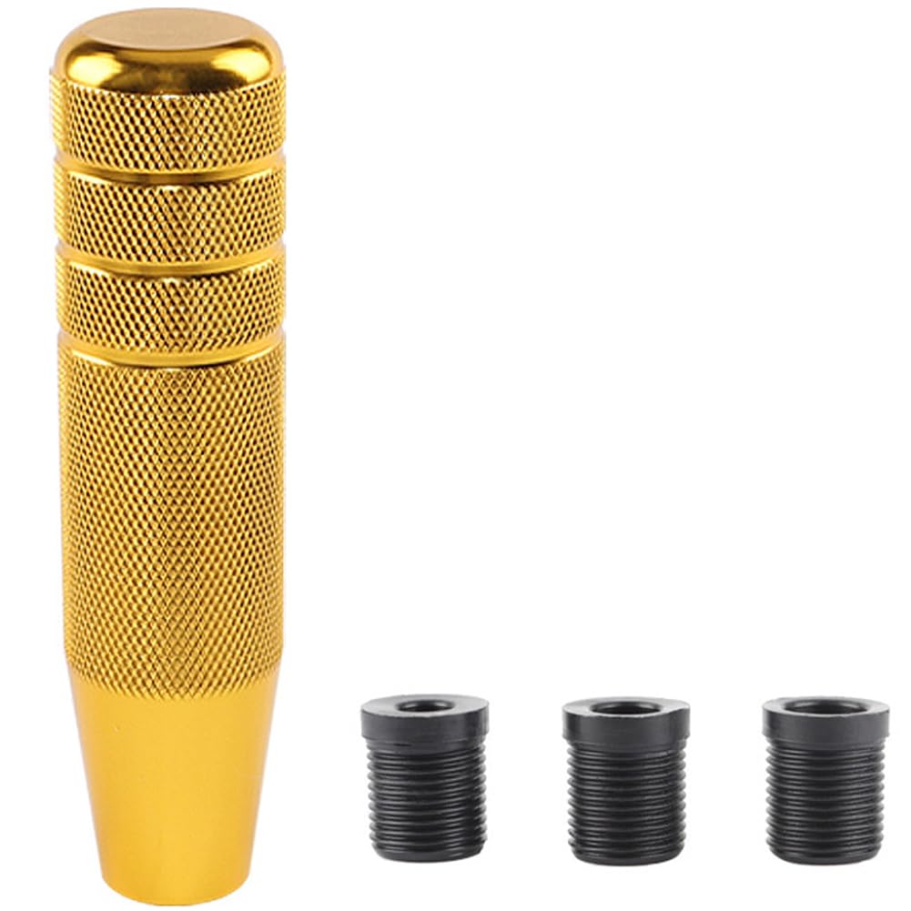 FUPUTWO Shift Knob Aluminum Alloy Extension Gear Lever Car MT AT Custom General Purpose (Yellow)