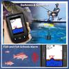Portable Fish Finder Intelligent Night Fishig Water Depth Echo Sounder Handheld Sonar Castable Kayak Boat Fishfinder Transducer Fishing