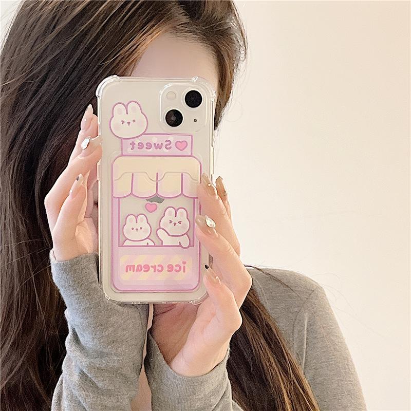 Zhitai iPhone 16/15Pro Cartoon Card Holder Case - Douyin Trending