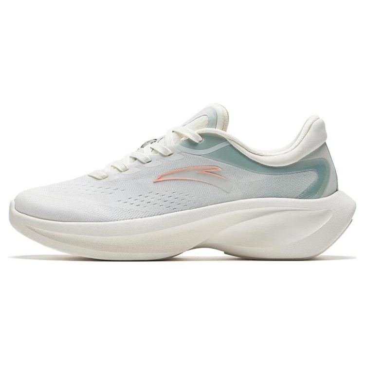 

New Anta Leaf 4.0 Anti Slip Wear Resistant Low Top Running Shoes Women s White Green 922335555-3 36.5