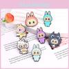 Labubu Cartoon Brooch Alloy Pin For Clothing And Bags Perfect Gift For Anime Fans