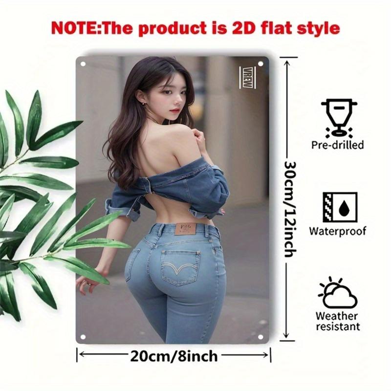 Retro Tin Poster Wall DecorA Metal Sign Featuring a Promotional Design for a Restaurant Or Bar Made with Iro