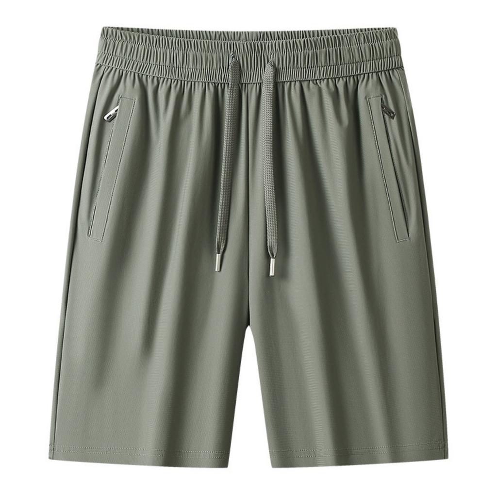 Men's Loose Fit Lightweight Quick Dry Breathable Athletic Shorts with Adjustable Waistband and Zipper Pocket for Sports and