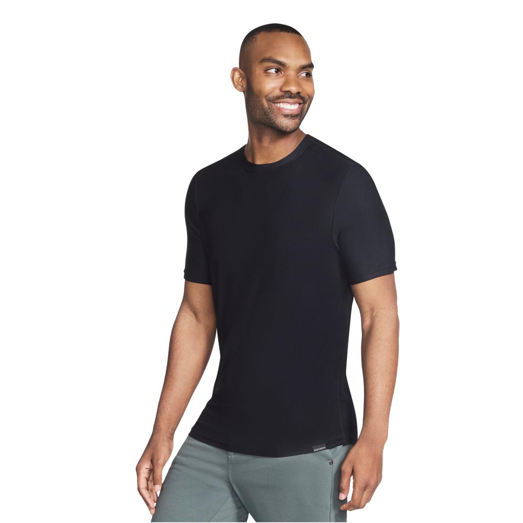 Skechers Go Dri All-Day Tee, Mens Black T-shirt