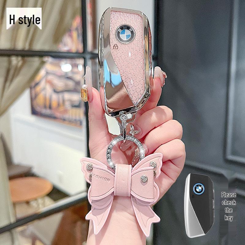 Compatible Key Cover for BMW: 5, 3, 7, 1 Series & X1, X2, X3, X5, X6, X7 Models (530, 525, 320li)