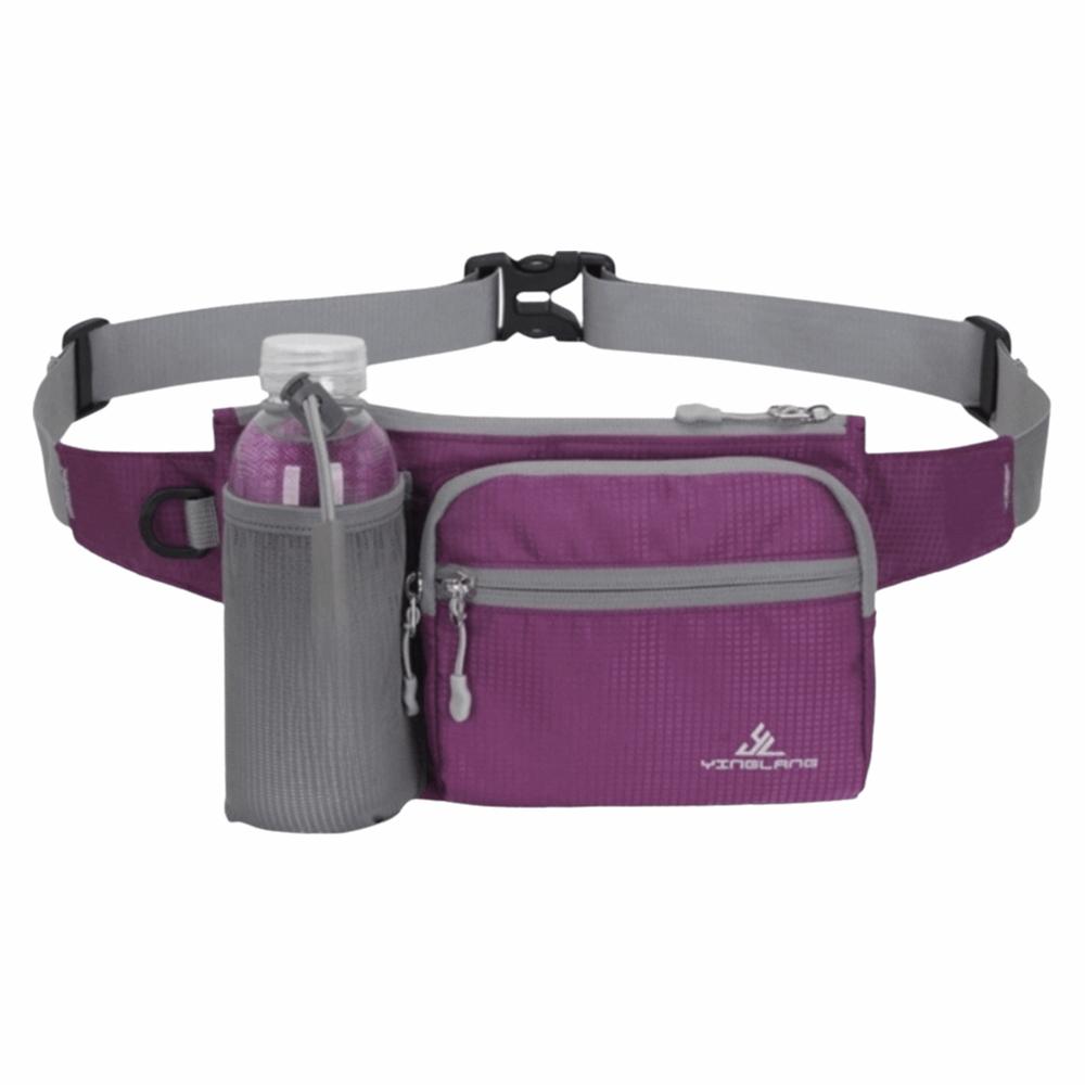 

Multifunctional Waist Bag Waterproof Invisible Design Phone Chest Bag Lightweight Oxford Material Water Bottle Bag фиолетовый